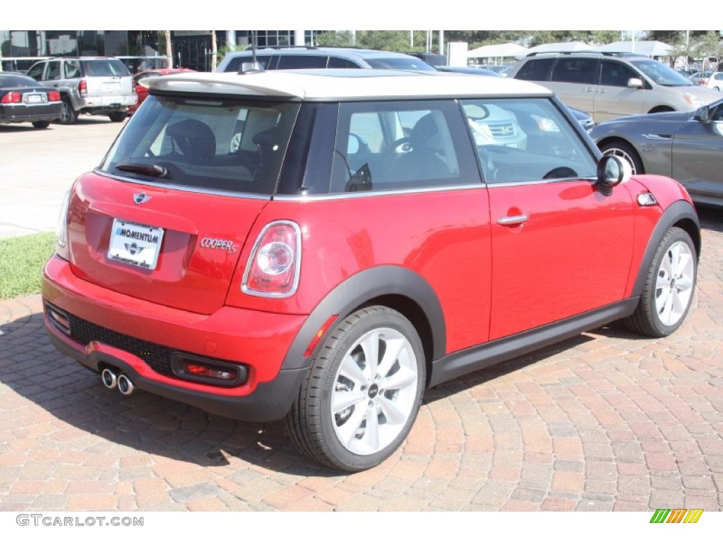 2012 Cooper S Hardtop - Chili Red / Punch Carbon Black Leather photo #6