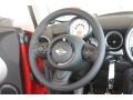 2012 Mini Cooper Punch Carbon Black Leather Interior Steering Wheel Photo