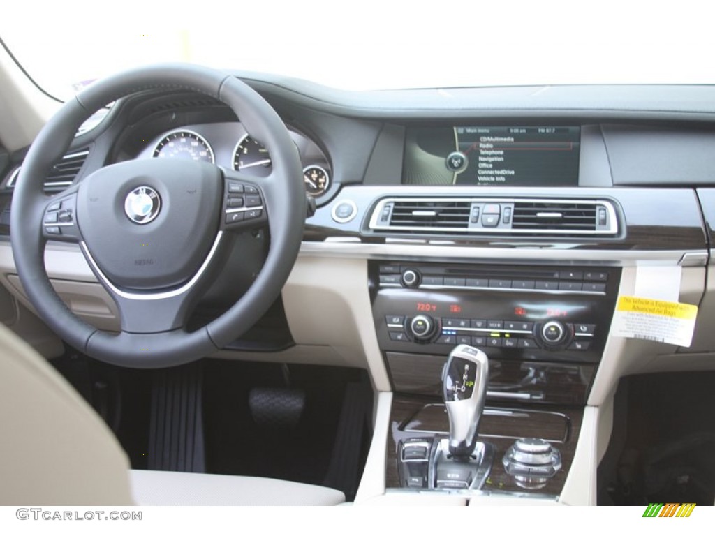 2012 7 Series 750i Sedan - Mineral White Metallic / Oyster/Black photo #6
