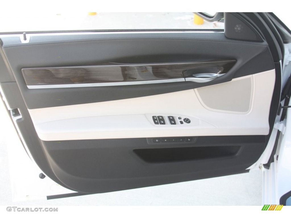 2012 7 Series 750i Sedan - Mineral White Metallic / Oyster/Black photo #9