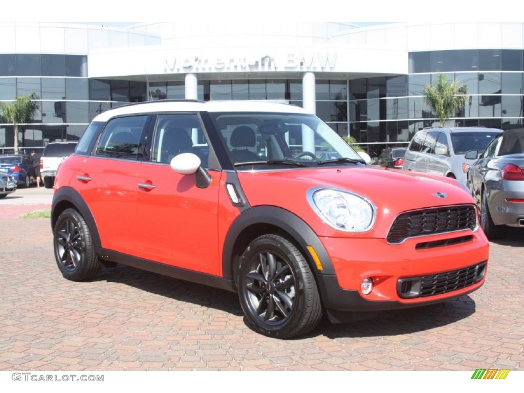 2011 Cooper S Countryman - Pure Red / Carbon Black photo #1