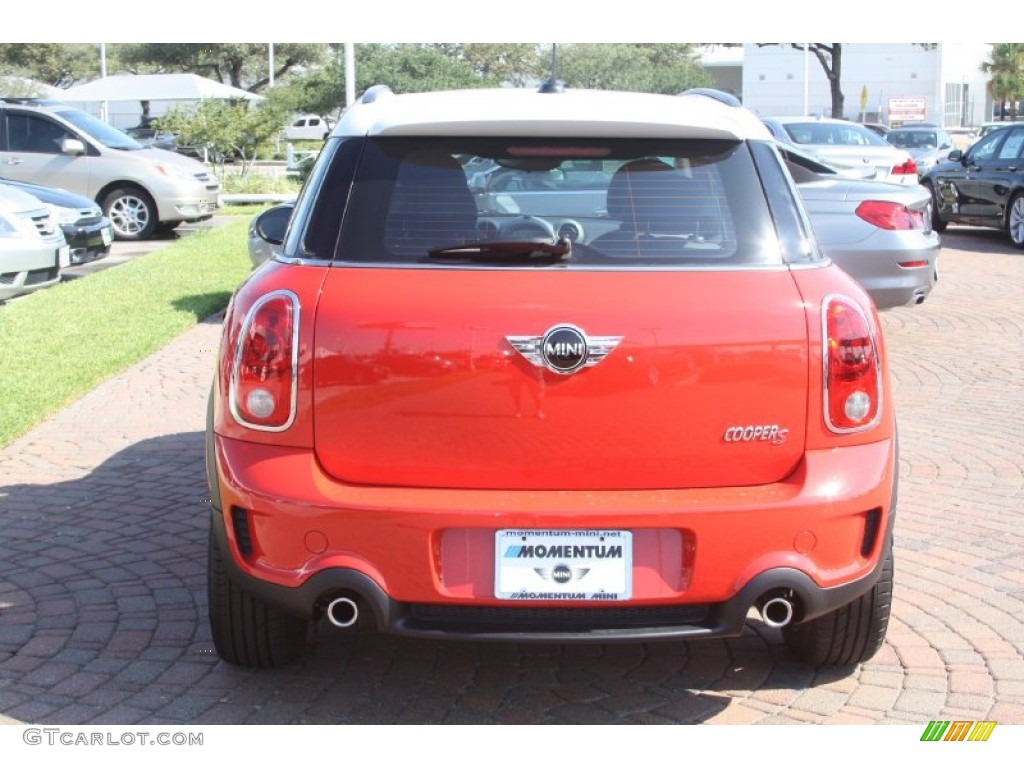 2011 Cooper S Countryman - Pure Red / Carbon Black photo #7