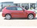 2011 Vermillion Red Metallic BMW X3 xDrive 35i  photo #3