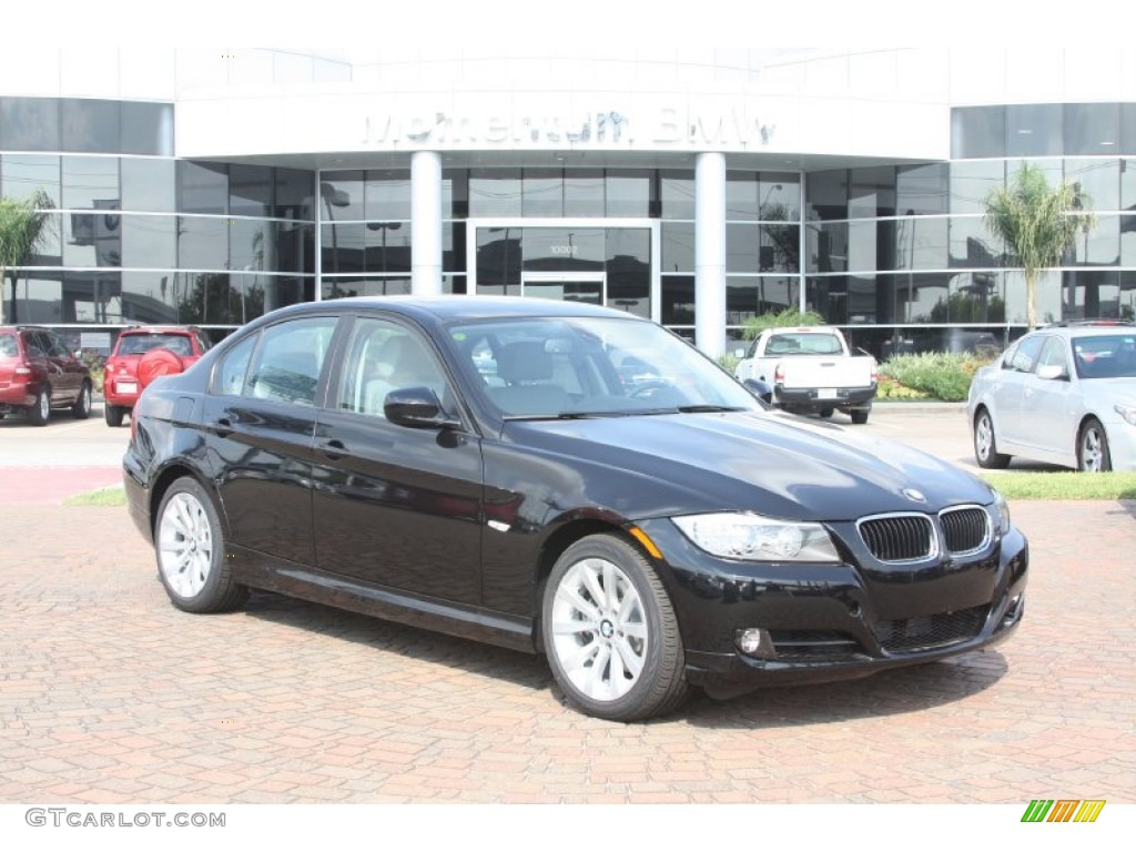 2011 3 Series 328i Sedan - Black Sapphire Metallic / Gray Dakota Leather photo #1
