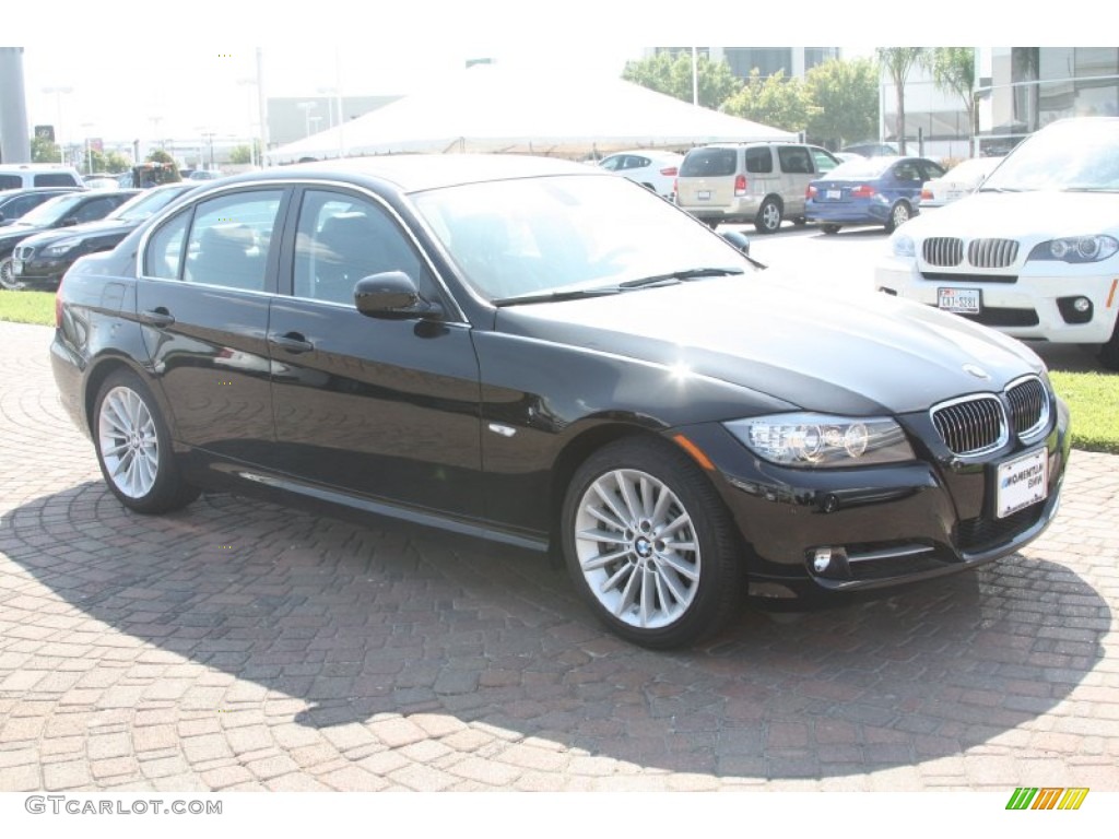 2011 3 Series 335i Sedan - Jet Black / Black Dakota Leather photo #4