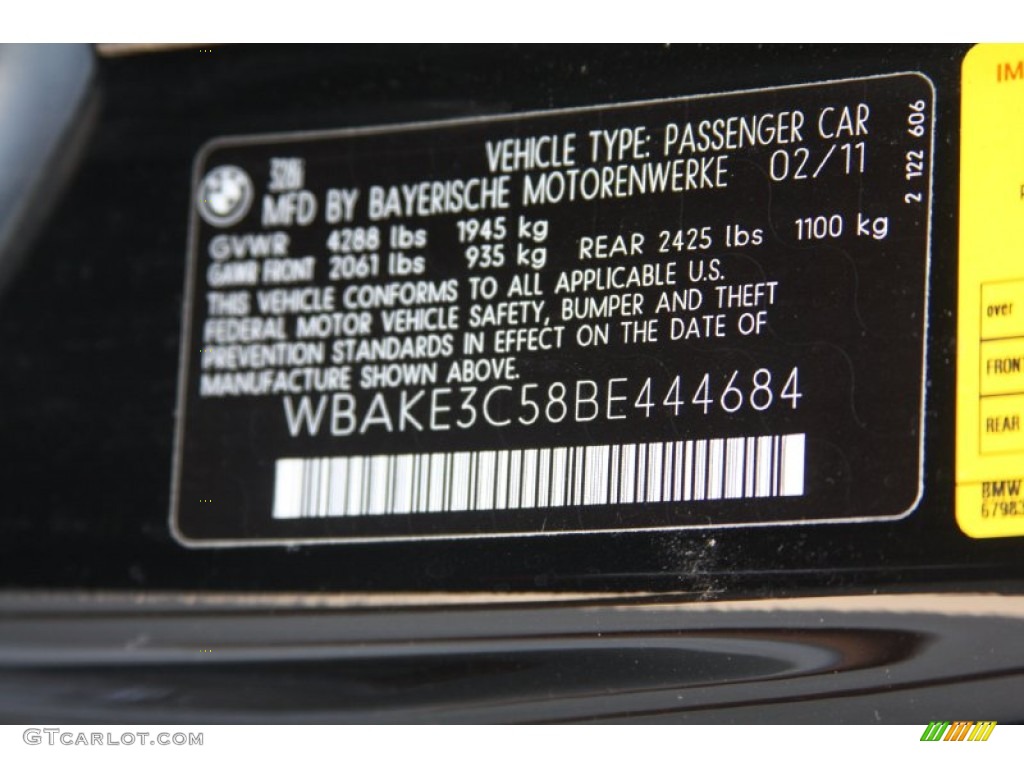 2011 3 Series 328i Coupe - Jet Black / Coral Red/Black Dakota Leather photo #7