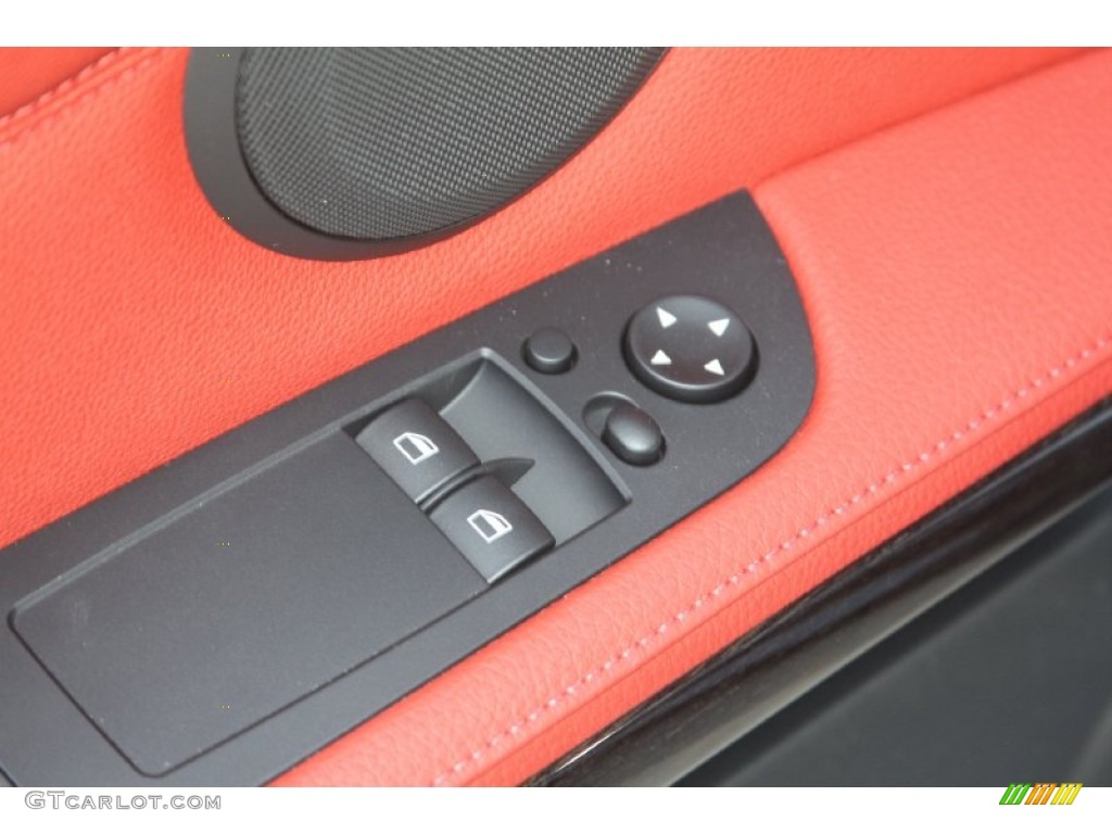 2011 3 Series 328i Coupe - Jet Black / Coral Red/Black Dakota Leather photo #12