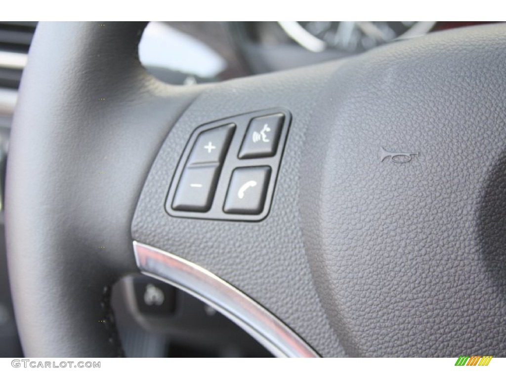2011 3 Series 328i Coupe - Jet Black / Coral Red/Black Dakota Leather photo #19