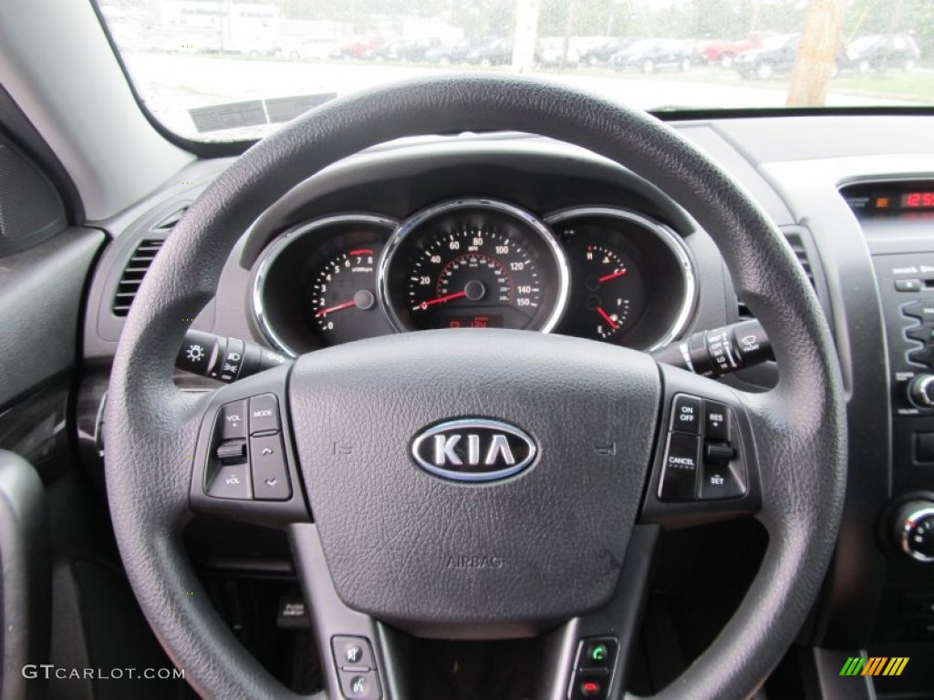 2011 Sorento LX AWD - Titanium Silver / Black photo #11