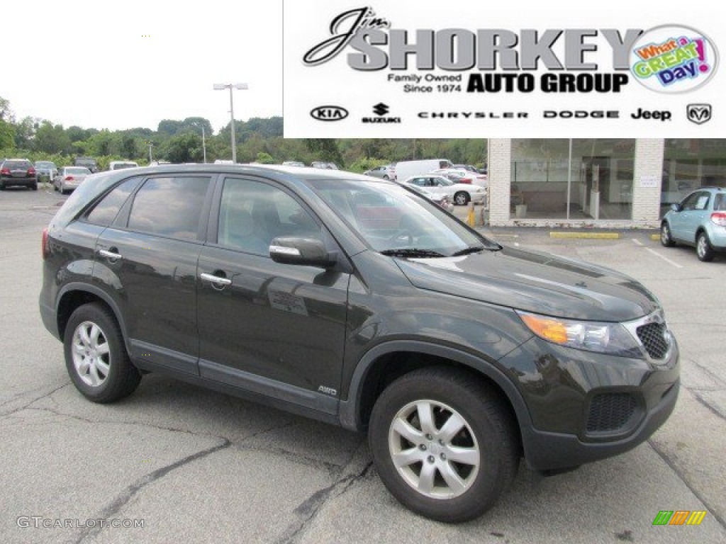 2011 Sorento LX AWD - Tuscan Olive / Beige photo #1