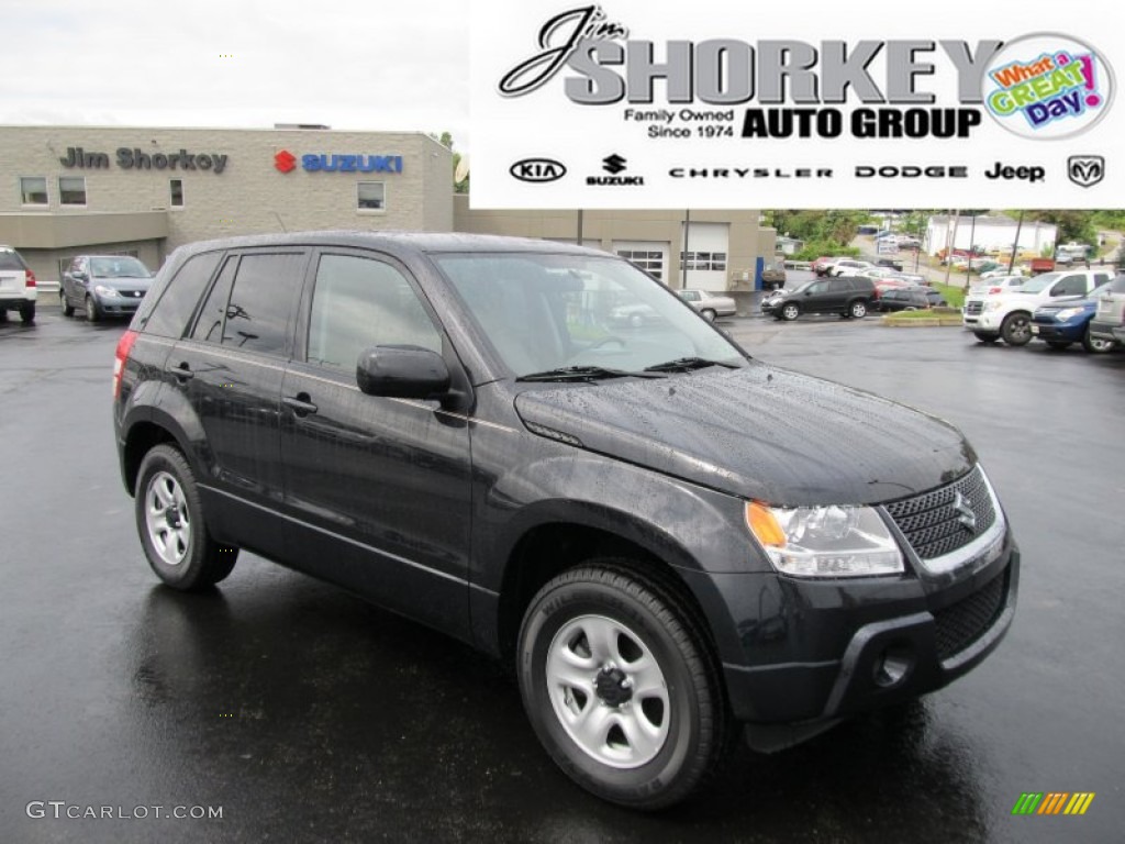 2010 Grand Vitara Premium 4x4 - Black Pearl / Beige photo #1