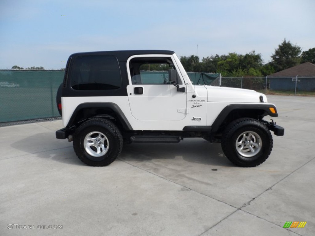 2000 Wrangler Sport 4x4 - Stone White / Agate photo #2