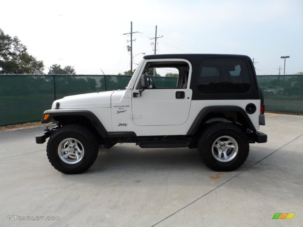 2000 Wrangler Sport 4x4 - Stone White / Agate photo #6