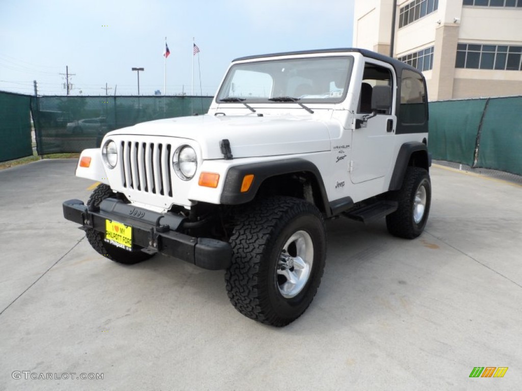 2000 Wrangler Sport 4x4 - Stone White / Agate photo #7