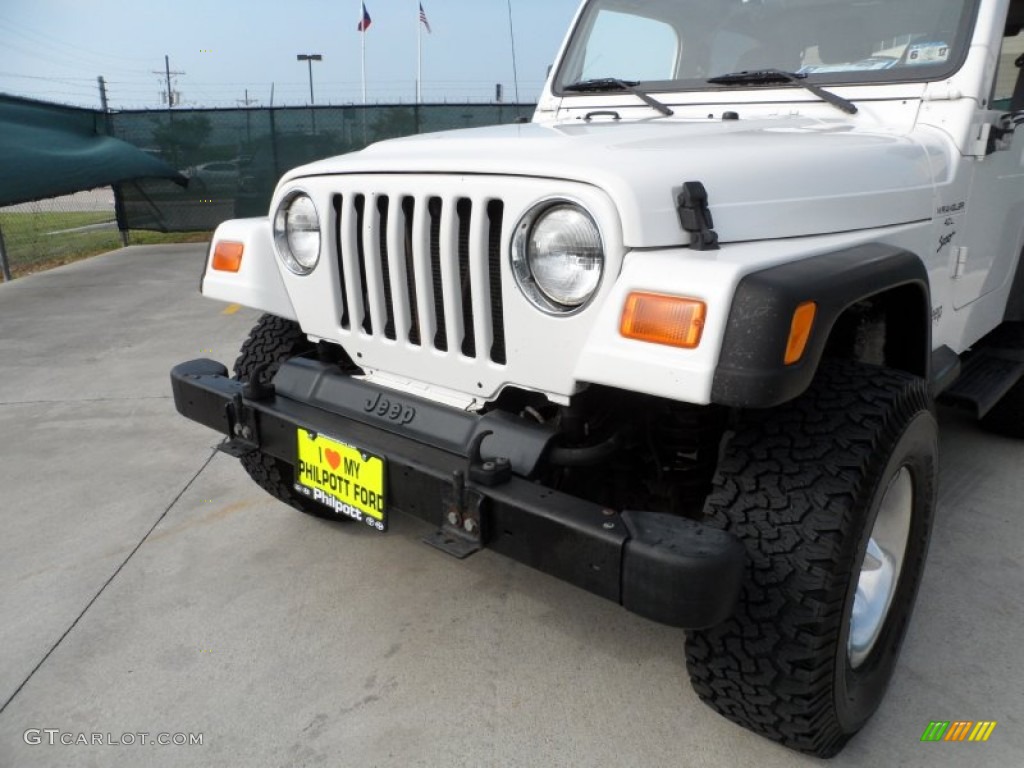 2000 Wrangler Sport 4x4 - Stone White / Agate photo #11