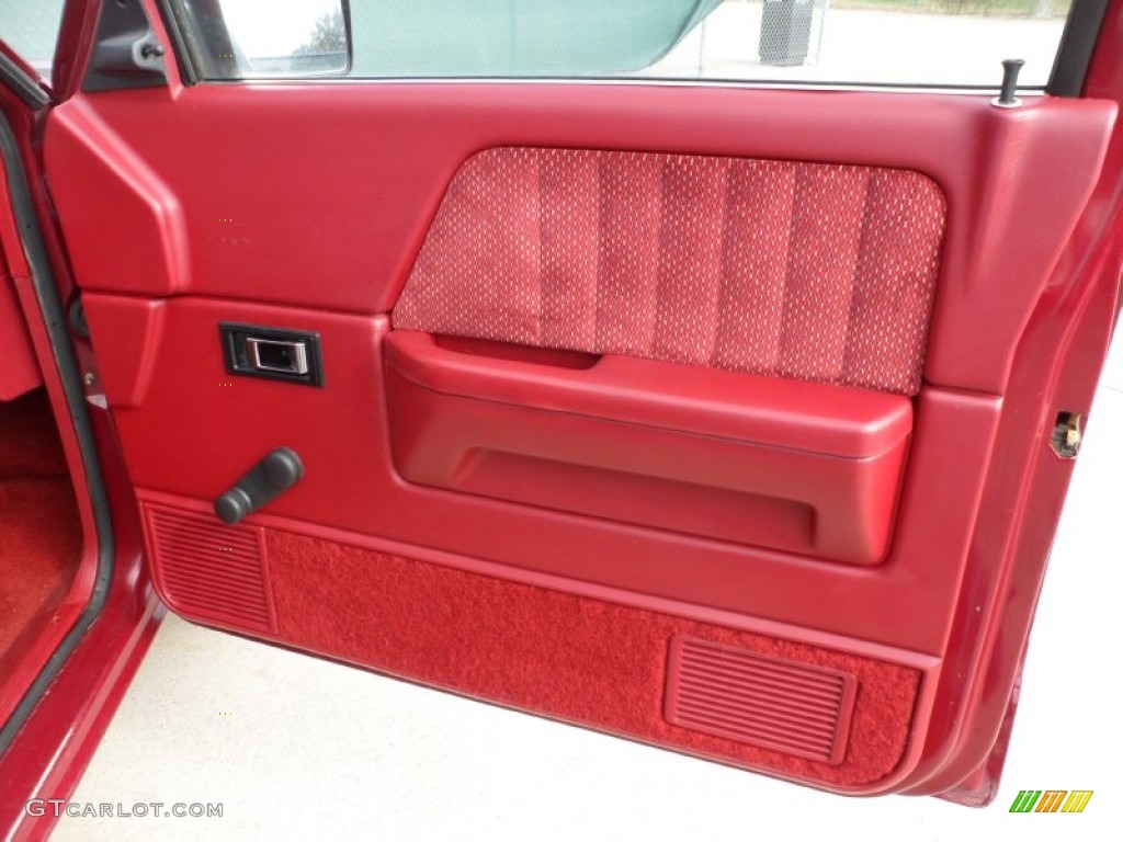 1994 Dodge Dakota SLT Extended Cab Red Door Panel Photo #54205263