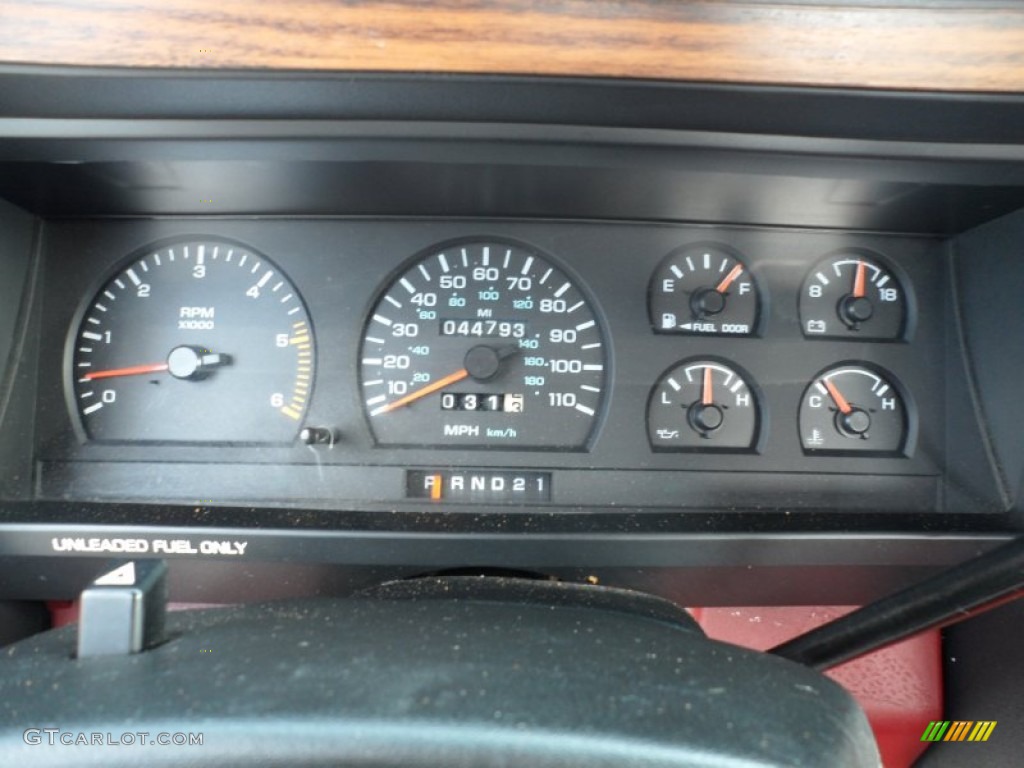 1994 Dodge Dakota SLT Extended Cab Gauges Photos