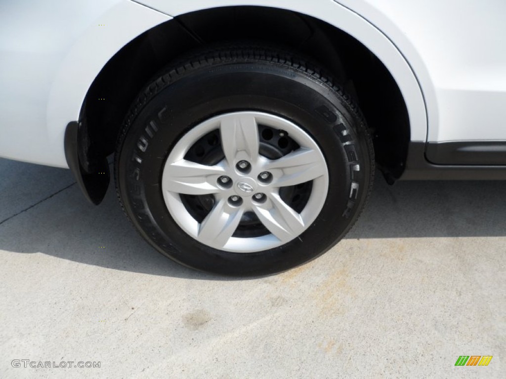 2009 Santa Fe GLS - Powder White Pearl / Gray photo #14