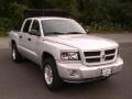 2011 Bright Silver Metallic Dodge Dakota Big Horn Crew Cab 4x4  photo #3