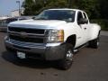 Summit White 2008 Chevrolet Silverado 3500HD Work Truck Extended Cab Dually
