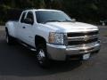 Summit White - Silverado 3500HD Work Truck Extended Cab Dually Photo No. 3