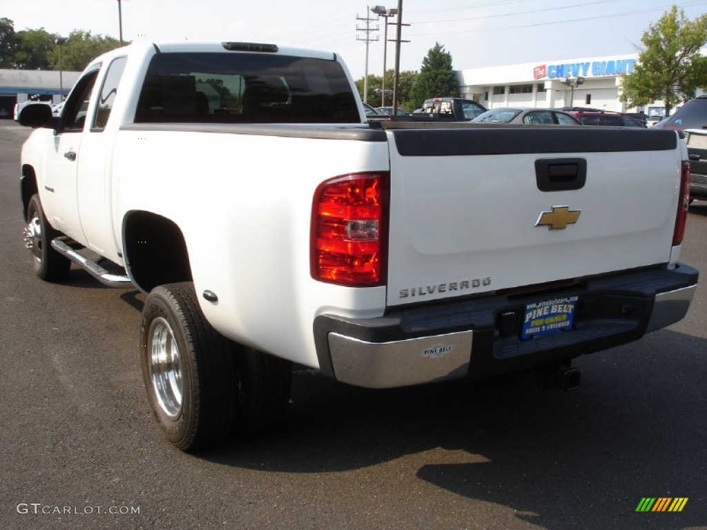 2008 Silverado 3500HD Work Truck Extended Cab Dually - Summit White / Dark Titanium photo #6