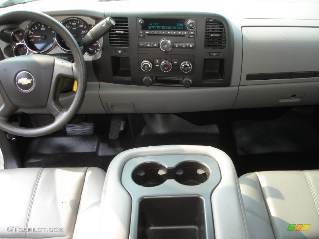 2008 Chevrolet Silverado 3500HD Work Truck Extended Cab Dually Dark Titanium Dashboard Photo #54209415
