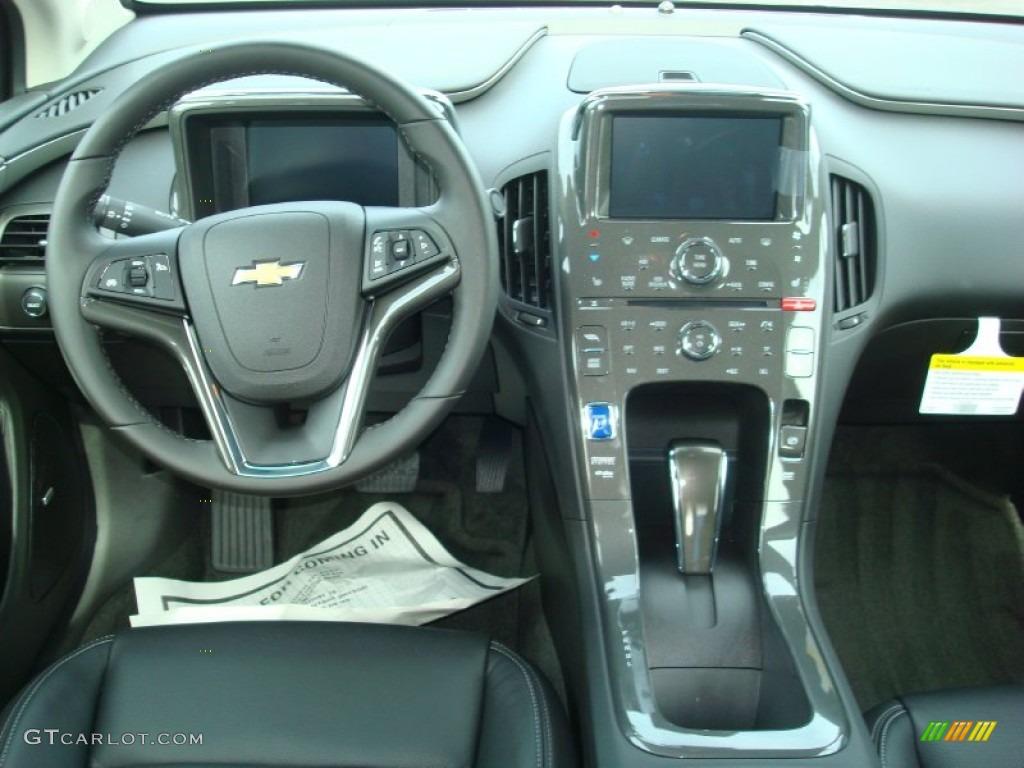 2012 Chevrolet Volt Hatchback Jet Black/Dark Accents Dashboard Photo #54209769
