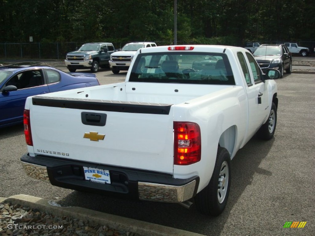 2012 Silverado 1500 Work Truck Extended Cab - Summit White / Dark Titanium photo #2