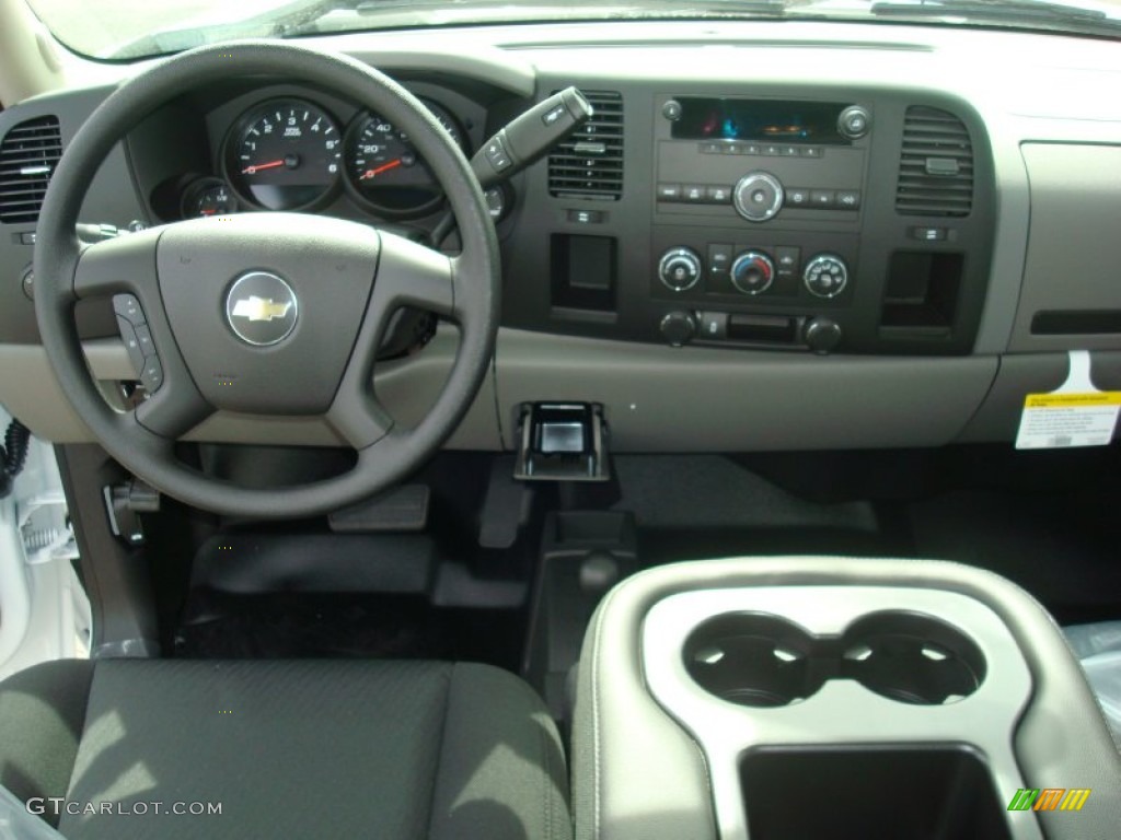 2012 Chevrolet Silverado 1500 Work Truck Extended Cab 4x4 Dark Titanium Dashboard Photo #54209883