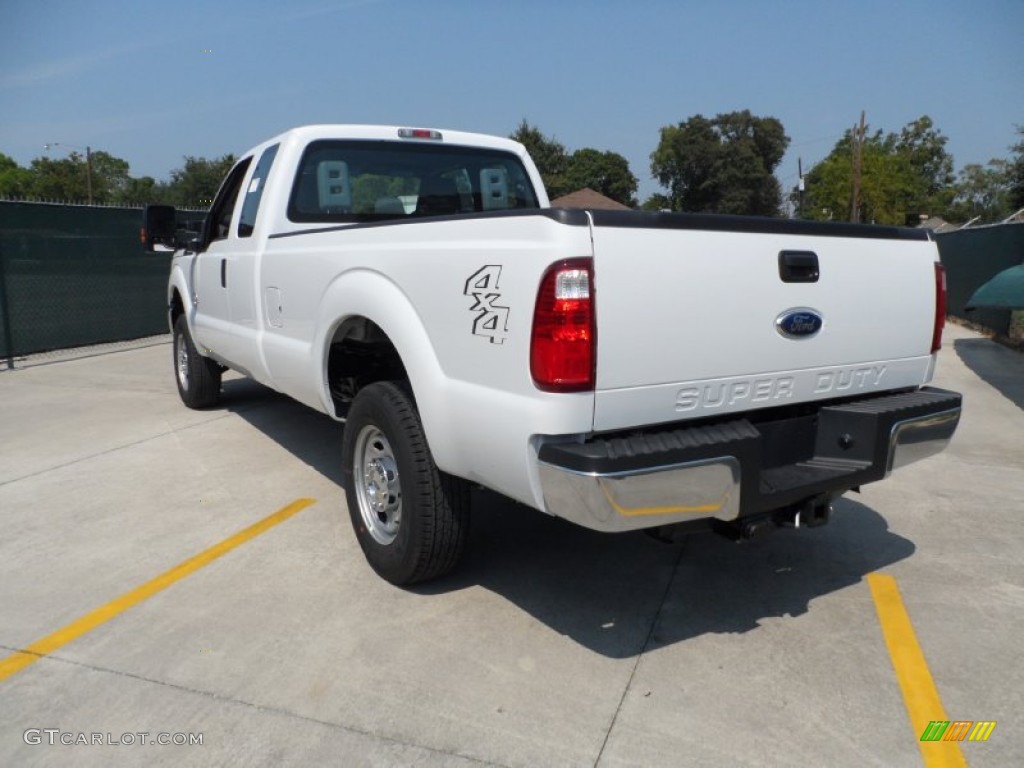 2012 F250 Super Duty XL SuperCab 4x4 - Oxford White / Steel photo #5