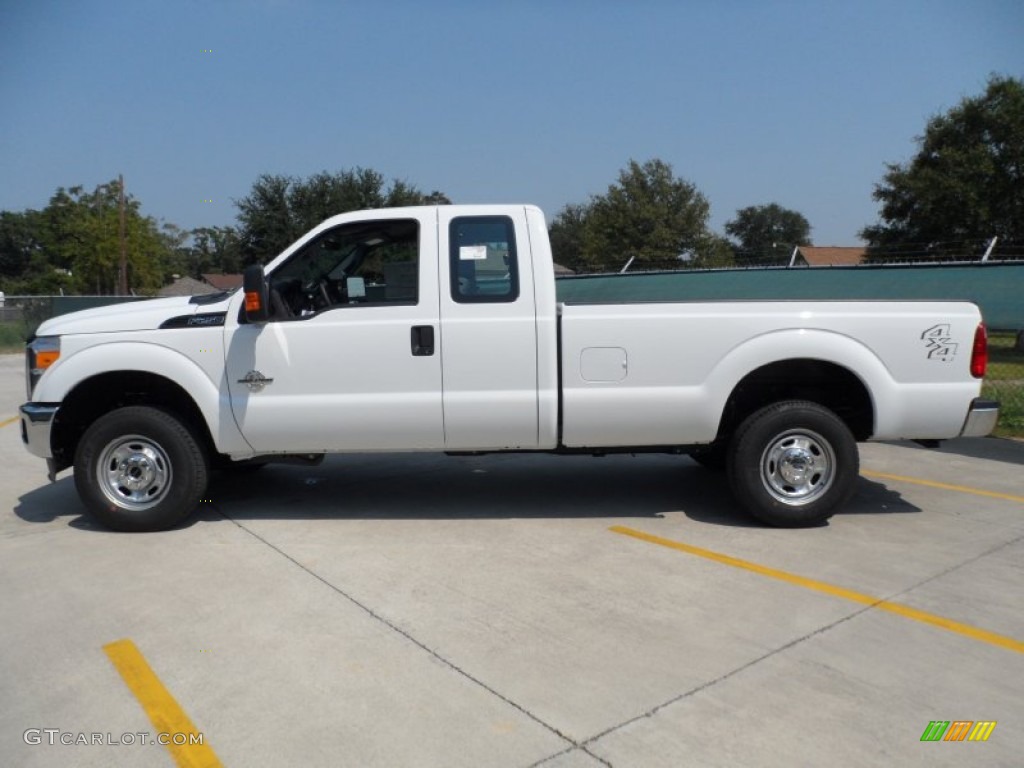 2012 F250 Super Duty XL SuperCab 4x4 - Oxford White / Steel photo #6