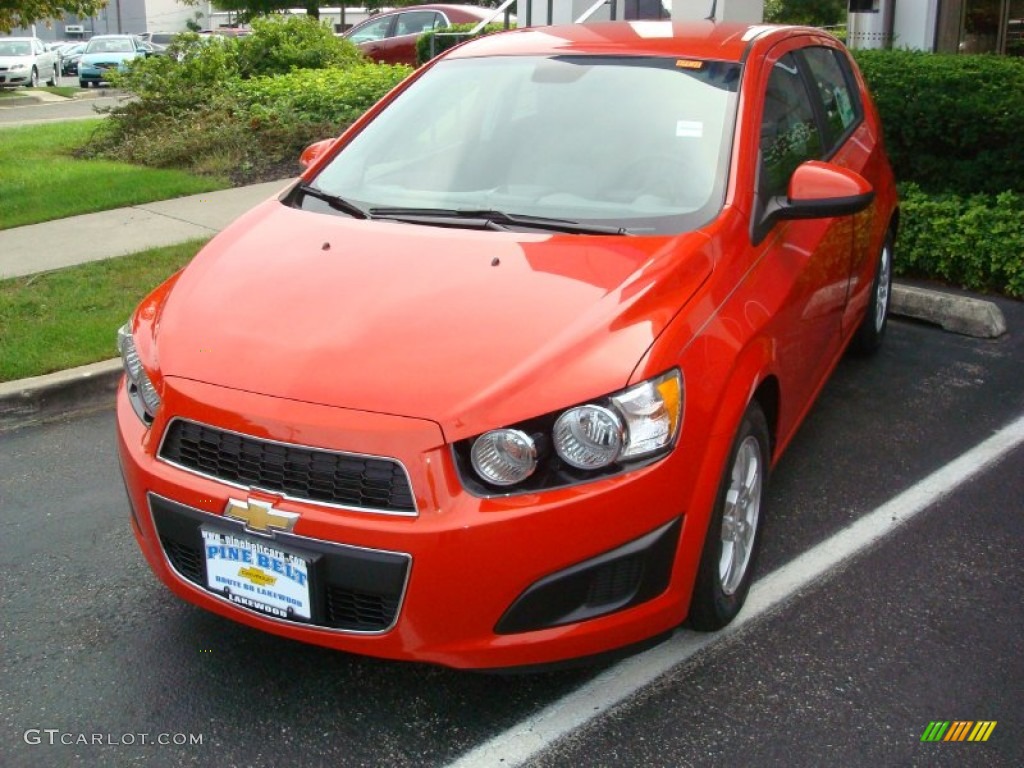 Inferno Orange Metallic Chevrolet Sonic