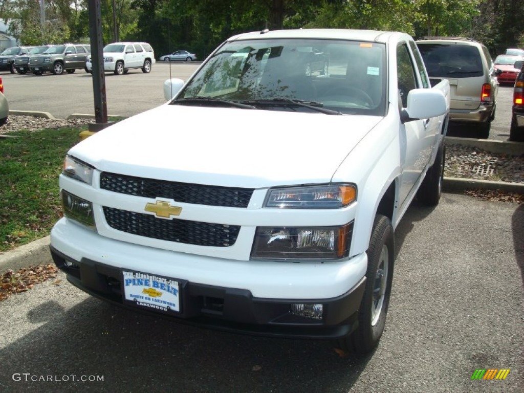 2012 Colorado Work Truck Extended Cab 4x4 - Summit White / Ebony photo #1