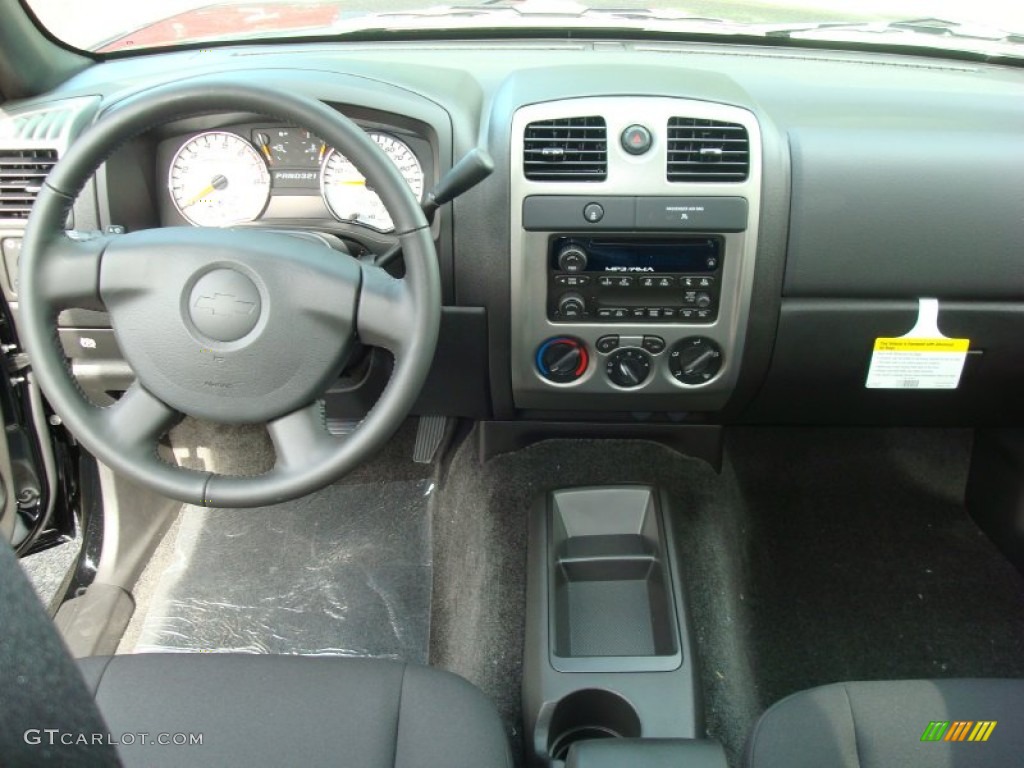2012 Chevrolet Colorado LT Extended Cab Ebony Dashboard Photo #54210365
