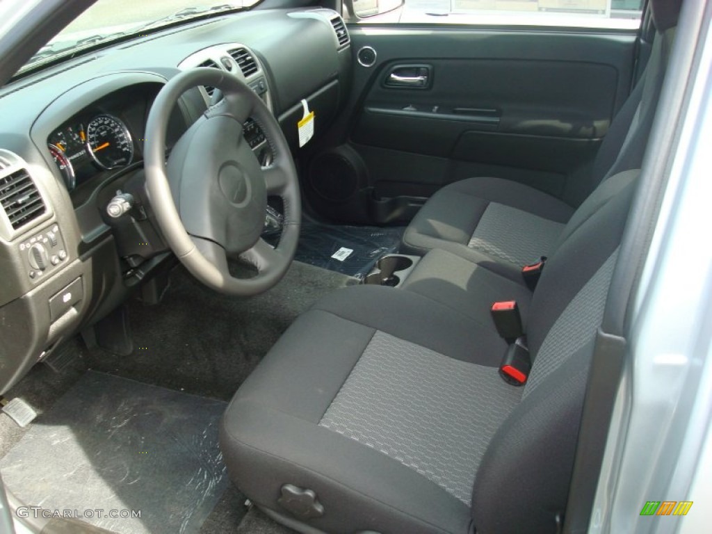 Ebony Interior 2012 Chevrolet Colorado LT Regular Cab 4x4 Photo #54210471