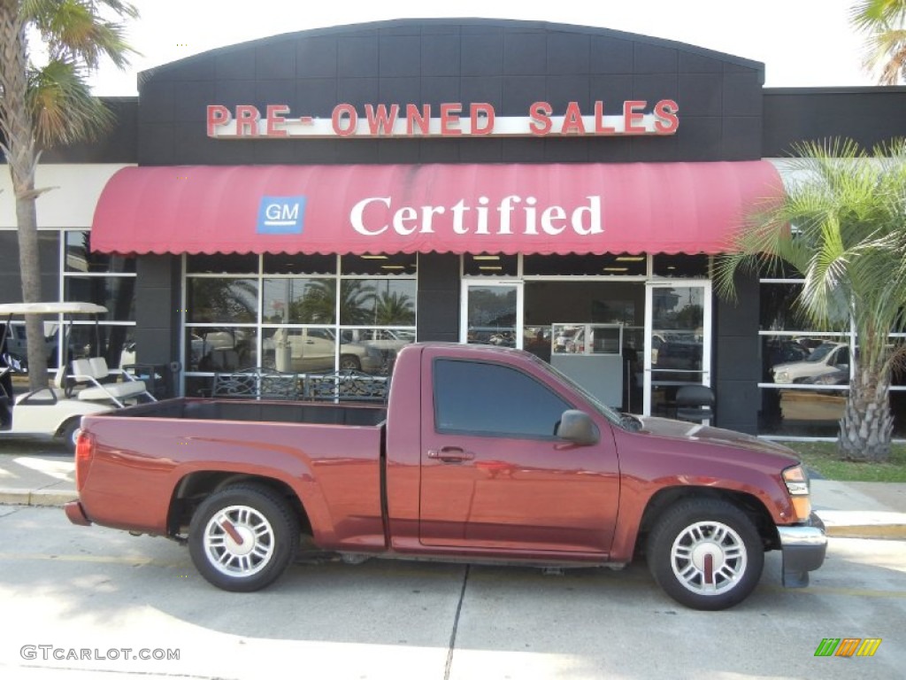 2007 Canyon Regular Cab - Sonoma Red Metallic / Dark Pewter photo #1