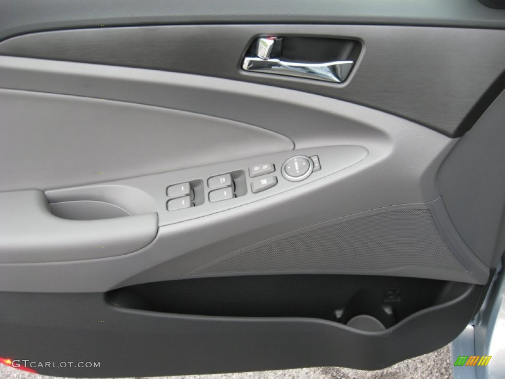 2012 Hyundai Sonata GLS Gray Door Panel Photo #54211608