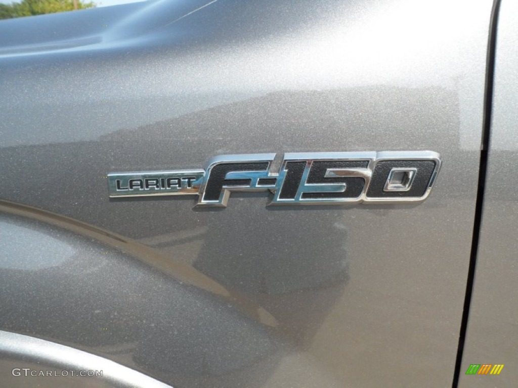 2011 F150 Lariat SuperCrew 4x4 - Sterling Grey Metallic / Black photo #13