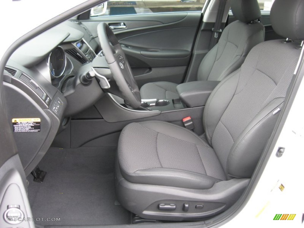 Black Interior 2012 Hyundai Sonata SE Photo #54211839