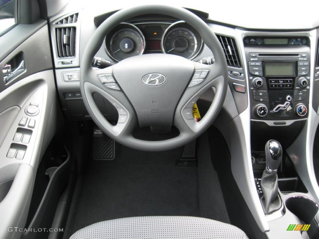 2012 Hyundai Sonata GLS Gray Steering Wheel Photo #54212166