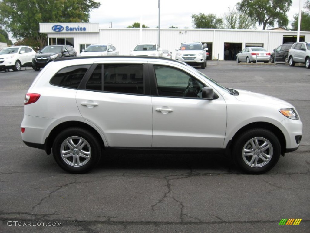 2012 Santa Fe GLS AWD - Glacier White / Gray photo #5