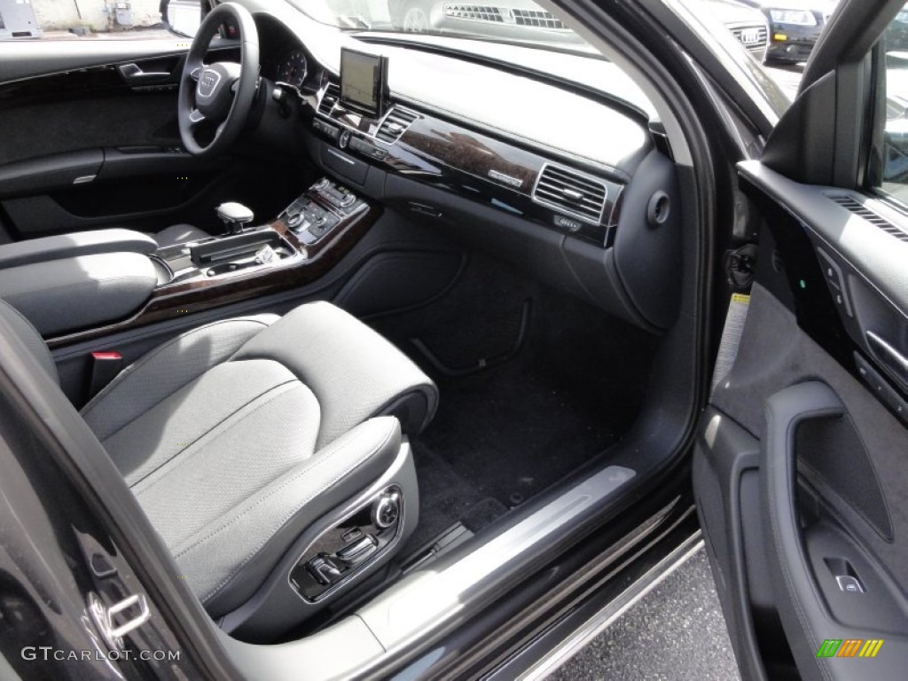 Black Interior 2011 Audi A8 L 4.2 FSI quattro Photo #54212454