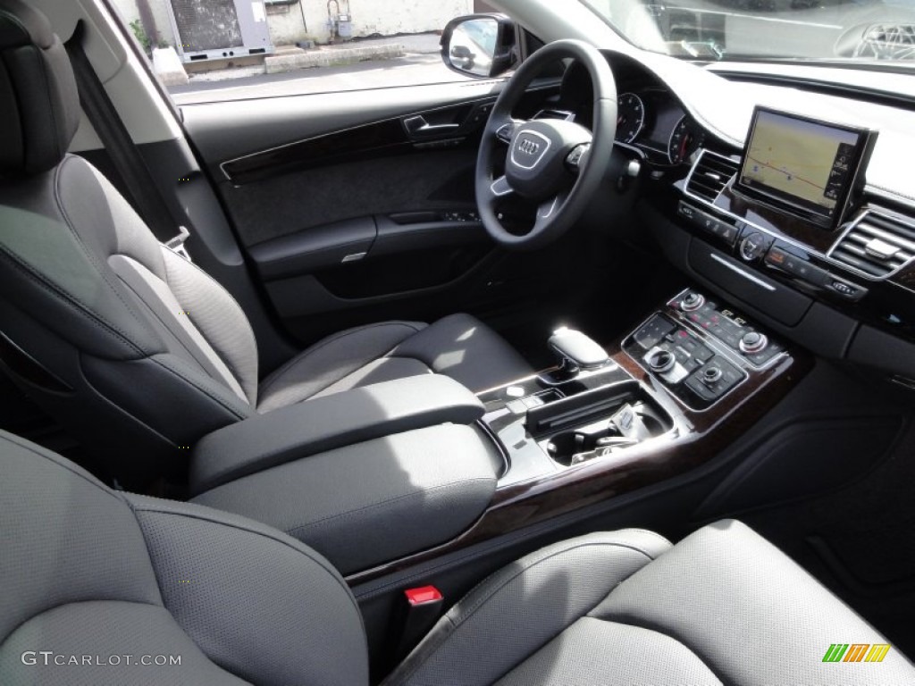 Black Interior 2011 Audi A8 L 4.2 FSI quattro Photo #54212463