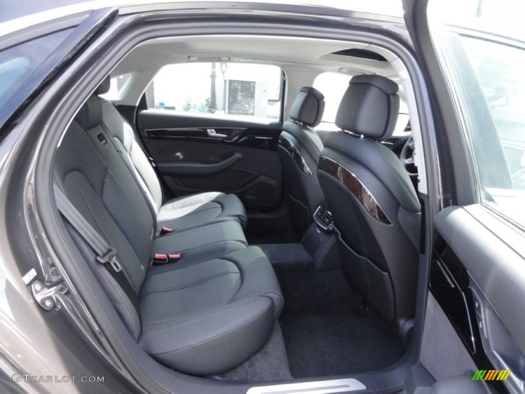 Black Interior 2011 Audi A8 L 4.2 FSI quattro Photo #54212496