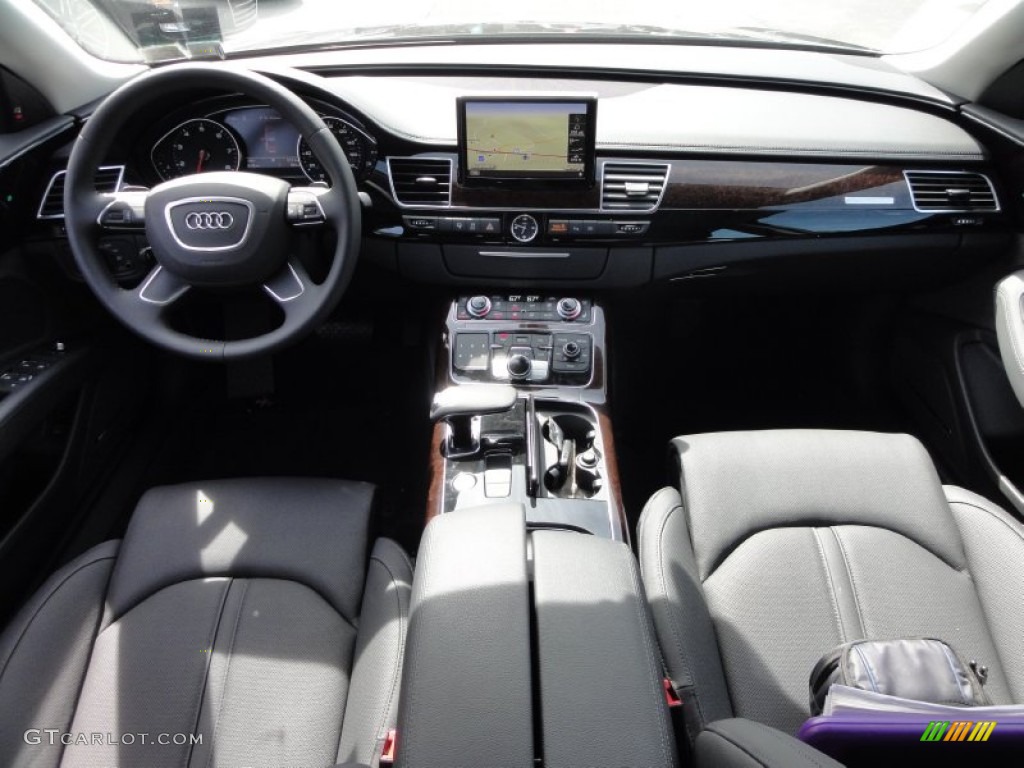 2011 Audi A8 L 4.2 FSI quattro Black Dashboard Photo #54212523