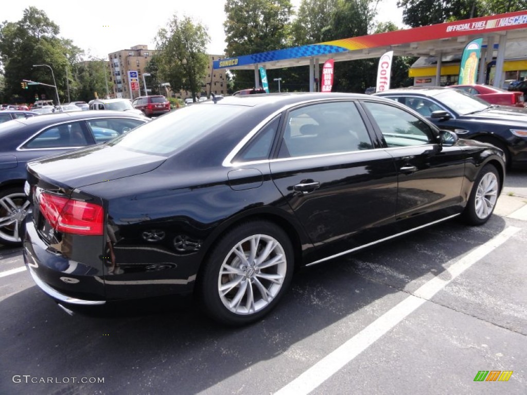 Phantom Black Pearl Effect 2011 Audi A8 L 4.2 FSI quattro Exterior Photo #54212724