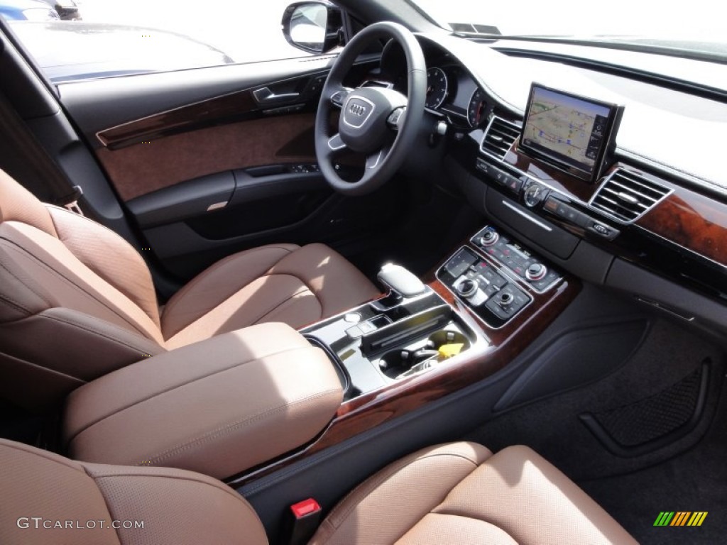Nougat Brown Interior 2011 Audi A8 L 4.2 FSI quattro Photo #54212820