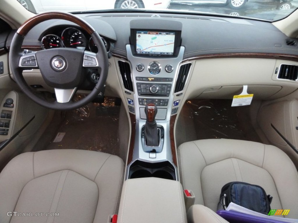 2012 Cadillac CTS 4 3.0 AWD Sedan Cashmere/Cocoa Dashboard Photo #54213053