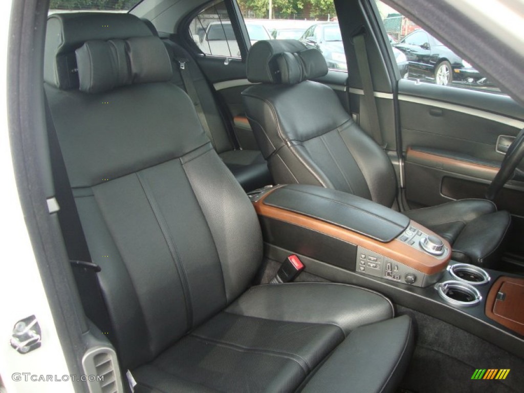 Black Interior 2007 BMW 7 Series 750i Sedan Photo #54213075